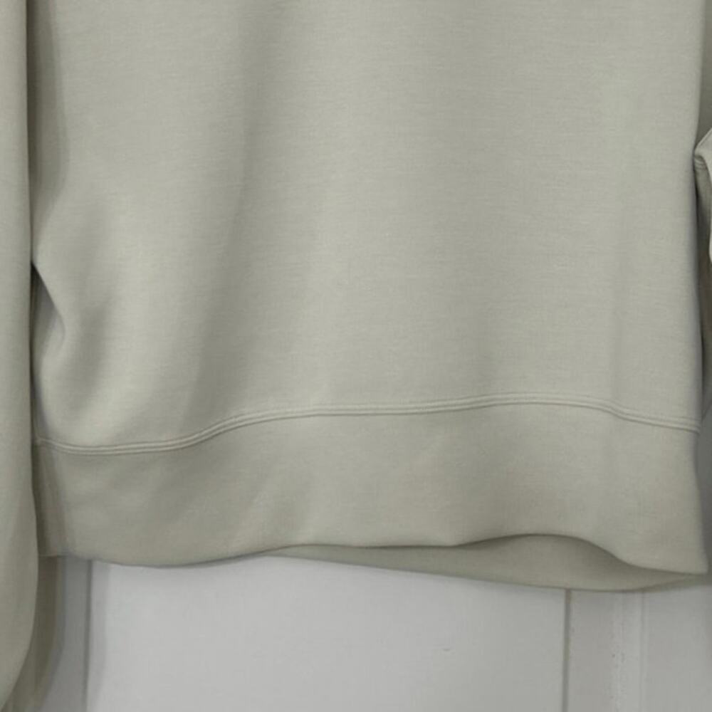 Lululemon Softstreme Perfectly Oversized Cropped Crew White Opal Sweatshirt 2 - Picture 5 of 10